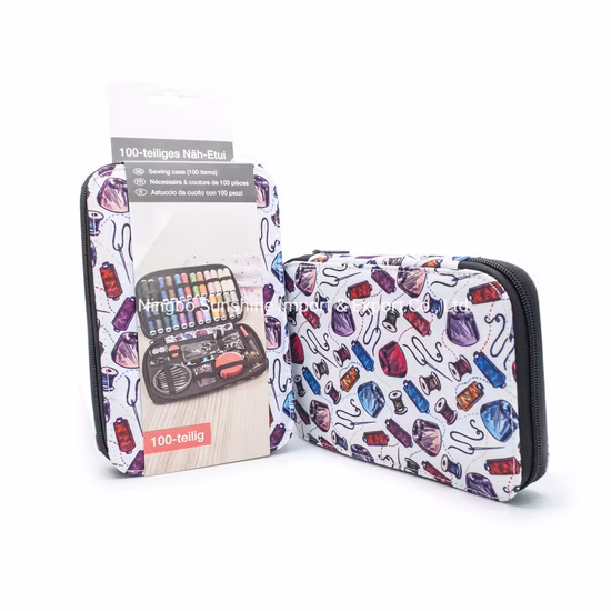 Zertifiziertes 100-teiliges Großhandels-Näh-, Bastel-, Merceria-Set, Kurzwaren-Nähset, Kurzwaren, kundengefertigte Nähsets